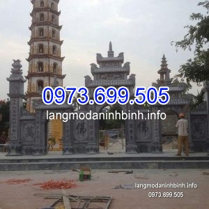 Cổng tam quan đá xanh đẹp nhất chất lượng tốt giá hợp lý thiết kế đơn giản