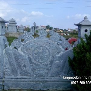 Mẫu cuốn thư đá đẹp nhất chấn phong thủy cho đình làng