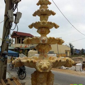 Đài phun nước bằng đá tự nhiên đẹp thiết kế hiện đại giá hợp lý