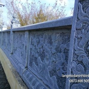 Hàng rào đá xanh đẹp chất lượng cao giá hợp lý thiết kế hiện đại