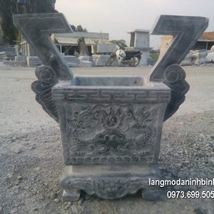 Lư hương đá đặt nhà chùa hoa văn tinh tế thiết kế cao cấp giá tốt