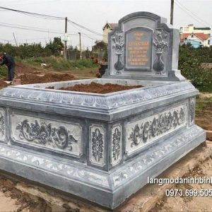 Mộ bành đá xanh khối đẹp nhất chất lượng cao giá tốt thiết kế hiện đại