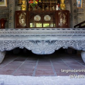 Sập đá xanh hoa văn tinh xảo chất lượng cao giá rẻ