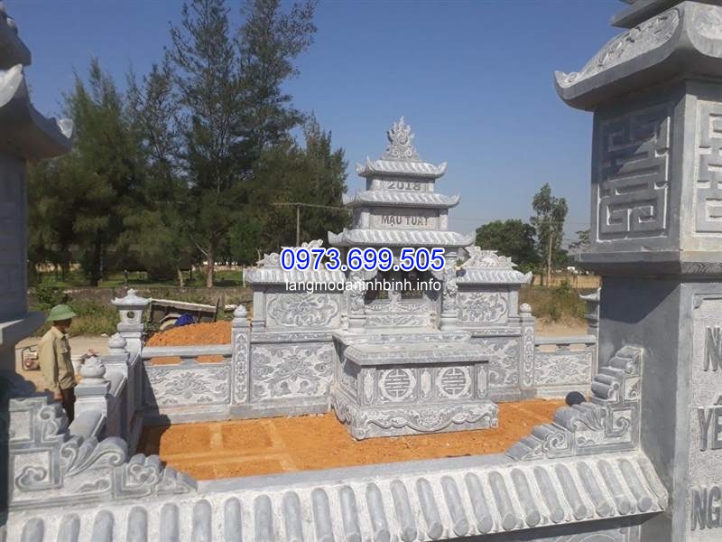 Cơ sở bán lăng thờ chung bằng đá giá rẻ tại Ninh Vân Ninh Bình