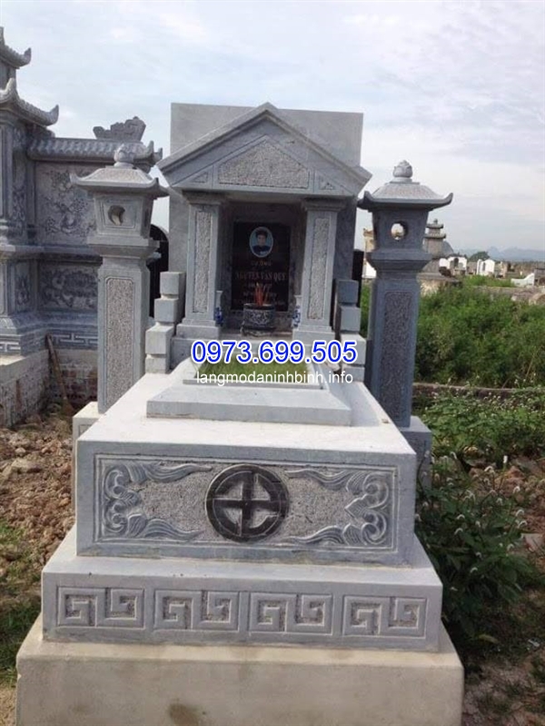 Xây mộ công giáo bằng đá đẹp tại Ninh Bình