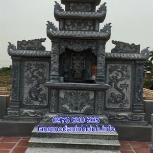Lăng thờ chung bằng đá thiết kế tinh xảo chất lượng giá rẻ