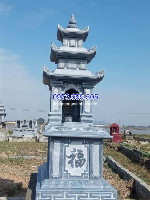 Mộ ba mái đá đẹp chuẩn kích thước phong thủy nhất 2019 tai Ninh Bình