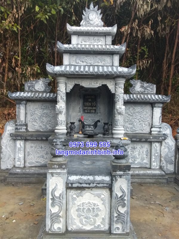 Hình ảnh lắp đặt lăng thờ đá- Mộ đá tại Đà Nẵng;