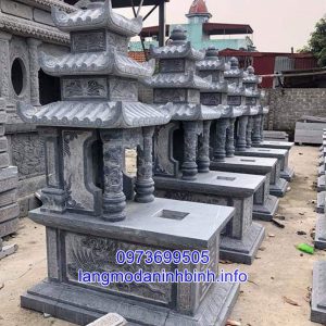 Mẫu mộ ba mái đá đẹp thiết kế hiện đại chất lượng cao giá tốt 03