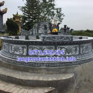 Các mẫu mộ tròn bằng đá đẹp nhất hiện nay 01