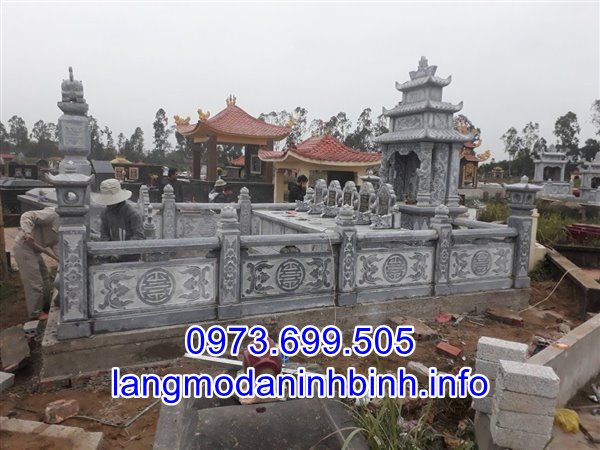 Lắp đặt lăng mộ đá gia tộc tại Nam Định uy tín chất lượng