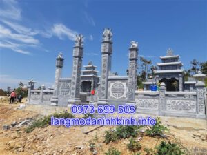 Địa chỉ bán cột cổng đá khu lăng mộ uy tín chất lượng nhất hiện nay tại Ninh Bình