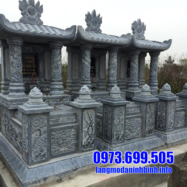 Giá thành lăng mộ đá 1 mái tại Ninh Vân