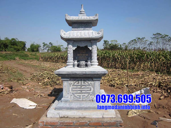Lăng mộ đá hai mái đẹp tại Ninh Vân