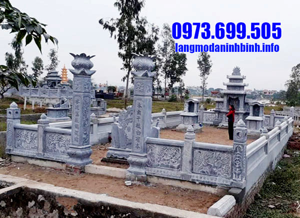 Mẫu lăng mộ đá tâm linh đẹp tại Ninh Vân