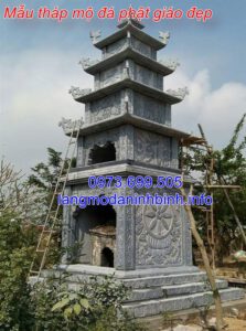 Hình ảnh 40 mẫu tháp mộ đá phật giáo đẹp được chế tác tại Ninh Bình 01