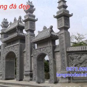 Mẫu cổng đá đẹp - Địa chỉ xây lắp mẫu cổng đá tự nhiên uy tín tại Ninh Bình;