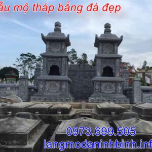 Mẫu mộ tháp bằng đá đẹp cất để tro cốt hài cốt bán tại đồng tháp