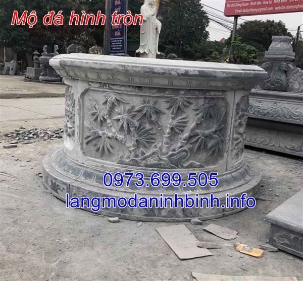 Địa chỉ xây mẫu mộ đá tròn uy tín tai Ninh Bình
