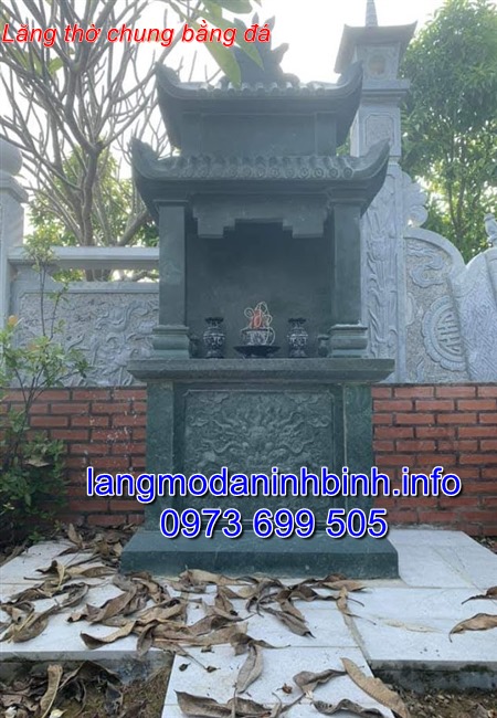 Mẫu lăng thờ bằng đá xanh rêu - Báo giá lăng thờ đá chính xác tại Ninh Bình