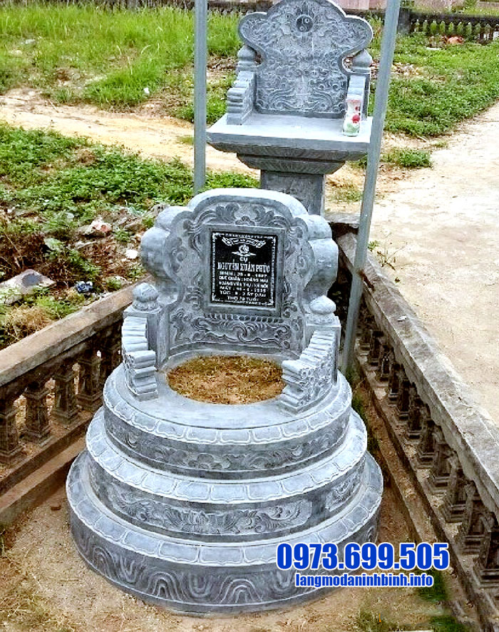 mộ tròn bằng đá xanh chuẩn phong thủy