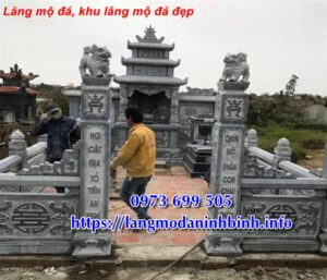 Địa chỉ bán lăng mộ đá - khu lăng mộ bằng đá đẹp tại Ninh Bình