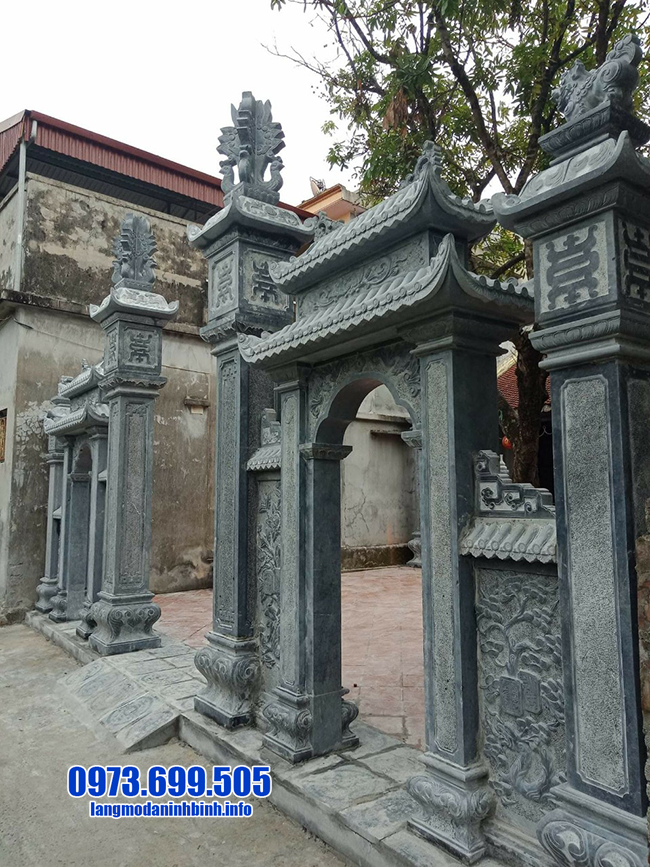 mẫu cổng chùa bằng đá xanh đẹp