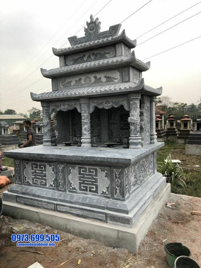 mẫu mộ đá đôi đẹp tại Quảng Bình