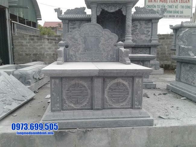 mẫu mộ đôi bằng đá đẹp tại Huế
