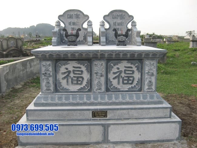 mẫu mộ đá đôi tại Đà Nẵng