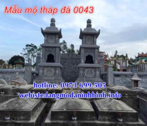 Mẫu mộ tháp đá đẹp tại Sài Gòn - Mộ tháp phật giáo bằng đá