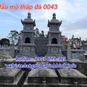 Mẫu mộ tháp đá đẹp tại Sài Gòn - Mộ tháp phật giáo bằng đá