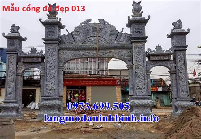 Địa chỉ làm và bán các mẫu cổng đá đình chùa , nhà thờ họ uy tín, giá rẻ tại Thái Bình