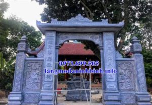 Mẫu cổng bằng đá đẹp tại Thái Bình - Cổng tam quan đá đẹp tại Thái Bình