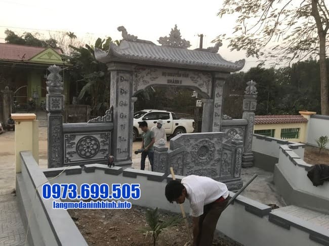 cổng đá đẹp tại Thái Bình