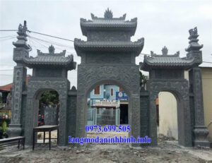 Cổng đá đep - Địa chỉ bán mẫu cổng đá giá rẻ tại Hà Nội