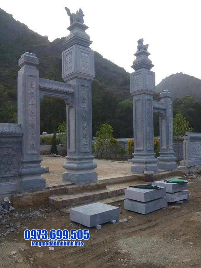 cổng tam quan bằng đá đẹp tại Hưng Yên