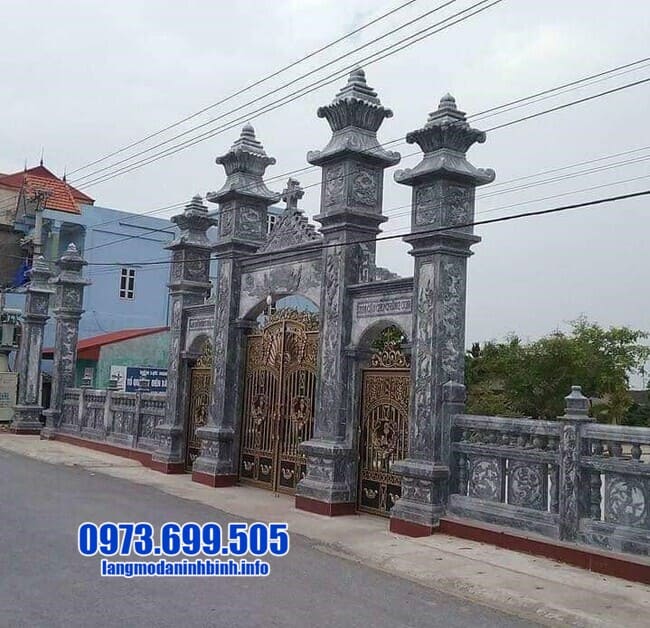 mẫu cổng tam quan bằng đá tại Hưng Yên đẹp
