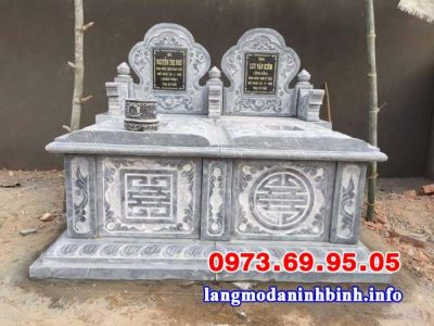 mẫu mộ đôi xây đẹp đơn giản, chuẩn phong thủy