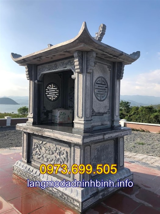 Mẫu mộ đá đẹp thờ cất đựng hũ tro cốt tại Kiên Giang